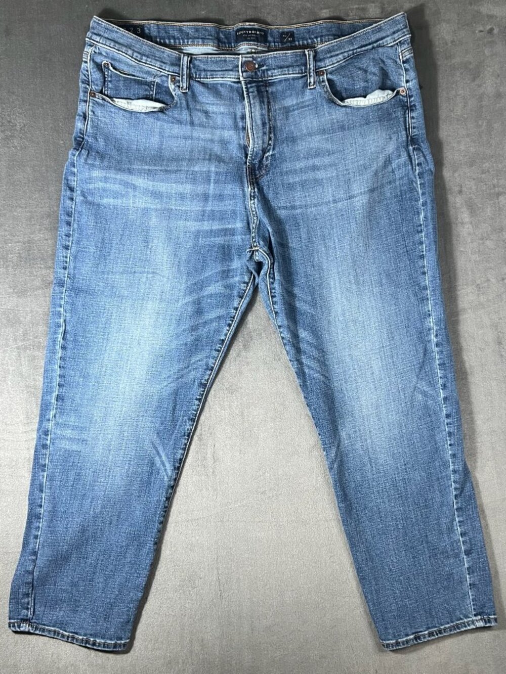 LUCKY Brand Straight 223 Advance Stretch Distressed Jeans Mens Sz 42X30